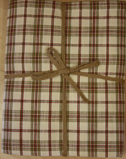 Woodland check tablecloth 130x280cm
